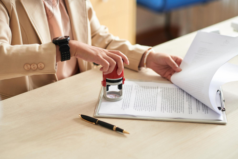 stamp of approval for notary services Maurice LA